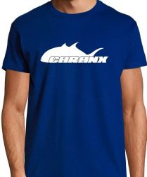 Camisetas con logo Caranx, algodón 100% 190 gramos logotipo en la parte frontal